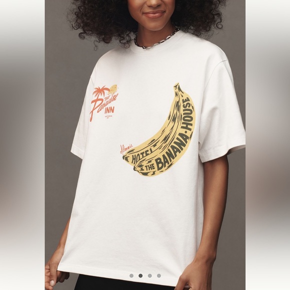 BNWT ALÉMAIS Banana Tee Size Medium - Picture 2 of 5